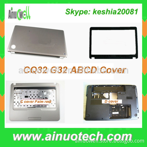 laptop parts for HP CQ32 G32 CQ42 G42 CQ56 laptop shell A B C D cover bezel palm rest bottom case hinge fan dc jack